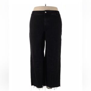 Mango Black Wide-Leg Jeans